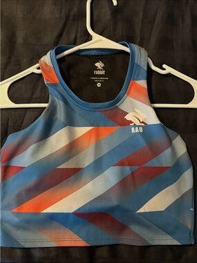 rabbit Women’s Blue Graphic Crop Top - RAD